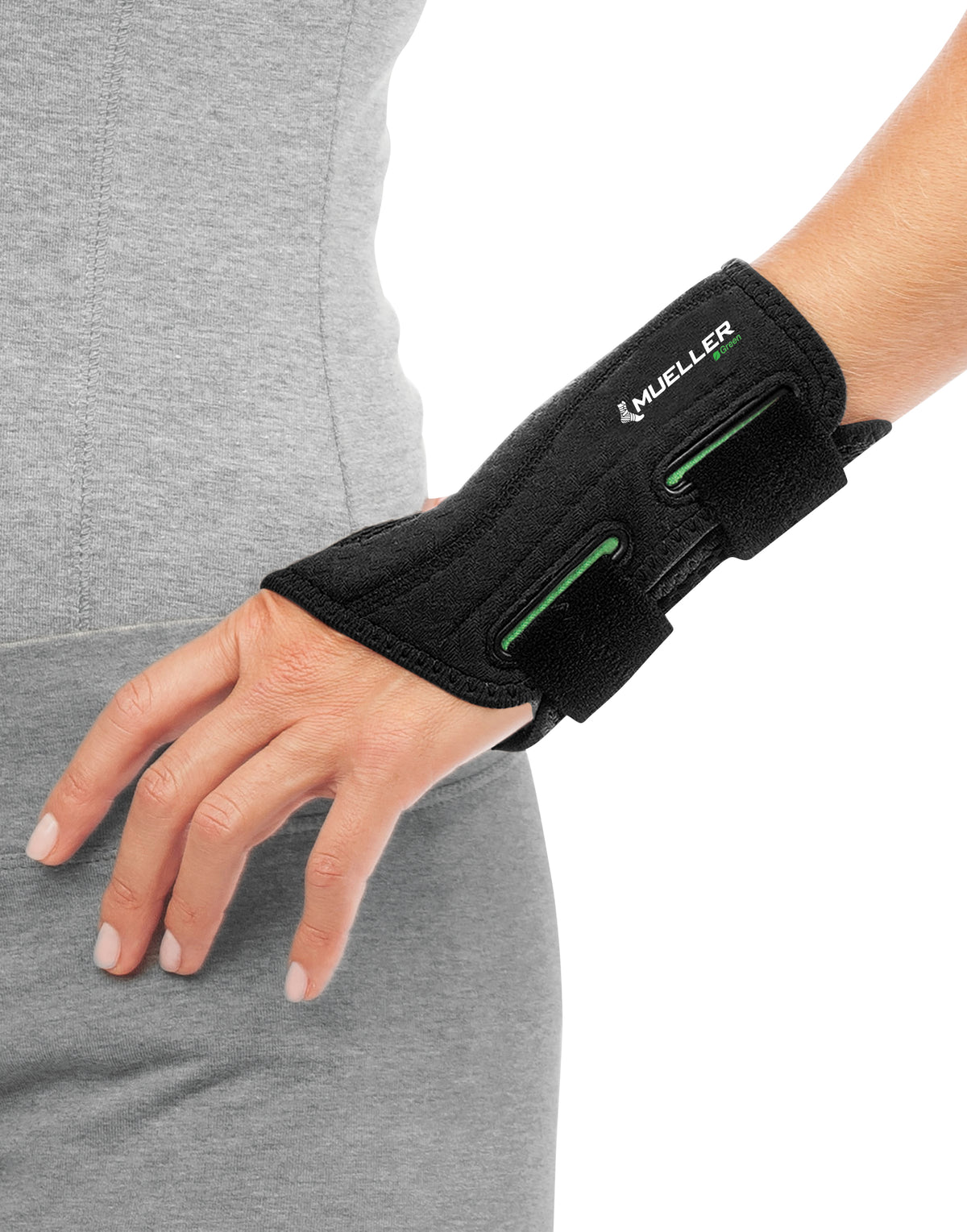 Mueller® Green Fitted Wrist Brace