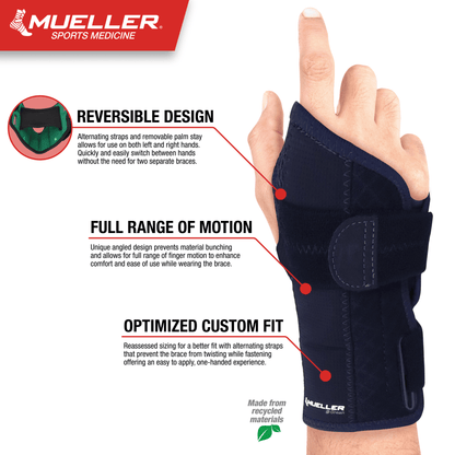 Mueller® Green Reversible Wrist Brace